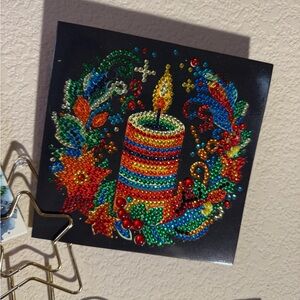 Embellished diamond art Christmas cards Art - Multicolor